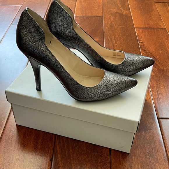 Calvin Klein Worn Once “Gun Metal” Heels - Picture 1 of 7